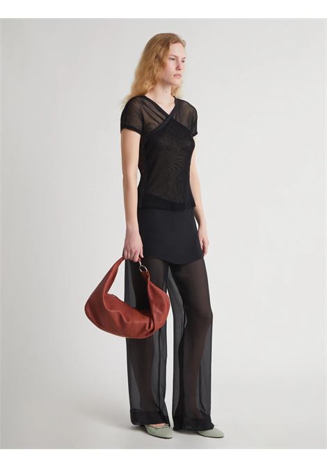 top olimpia mesh donna nero PALOMA WOOL | WD6203999